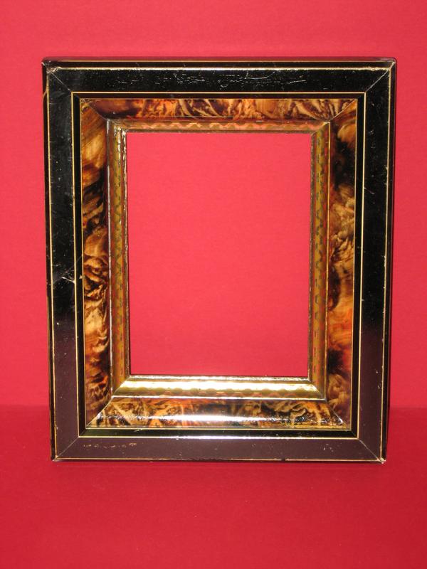  US Art Frames 4x10 Antique Gold Flat 1.25 Inch, Smooth Wrapped  Finish Wood Composite Wall Decor Picture Poster Frame