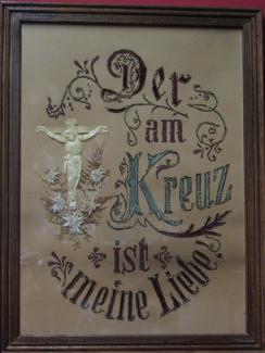 Framed Embroidery In German "Christ Is My Love" 2008496-0000