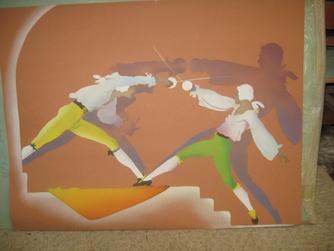 Swordfight 25" x 32"